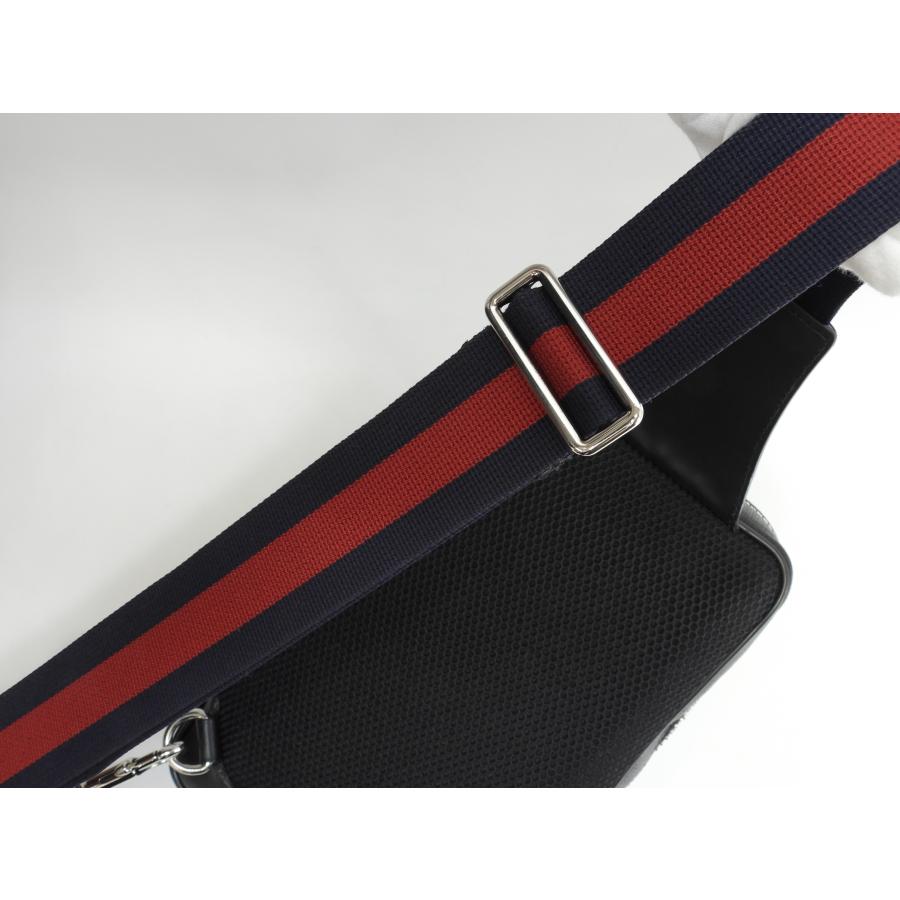 値下げ グッチ ボディバッグ GGスプリーム ロゴ 斜め掛け PVC ブラック グッチ GUCCI ショルダーバッグ 682357 K5RLN メンズ バッグ ミニ