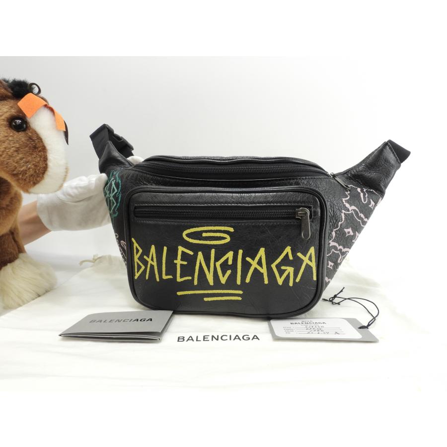 【美品】バレンシアガ グラフィティ エクスプローラー レザー ボディバッグ バレンシアガ グラフィティ エクスプローラー レザー ボディバッグ