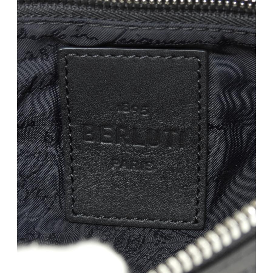 Berluti（ベルルッティ） ボディバッグ ナイロン/ レザー白黒 メンズ