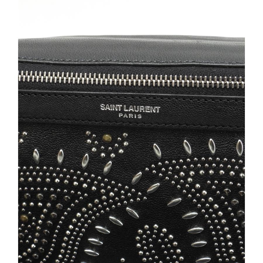 SAINT LAURENT サンローラン ボディバッグ 限定シティ レザー黒 クロス