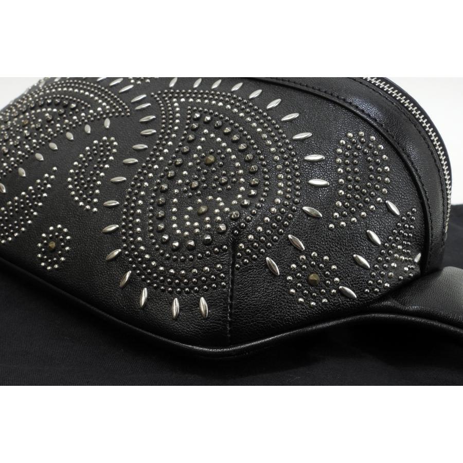 SAINT LAURENT サンローラン ボディバッグ 限定シティ レザー黒 クロス