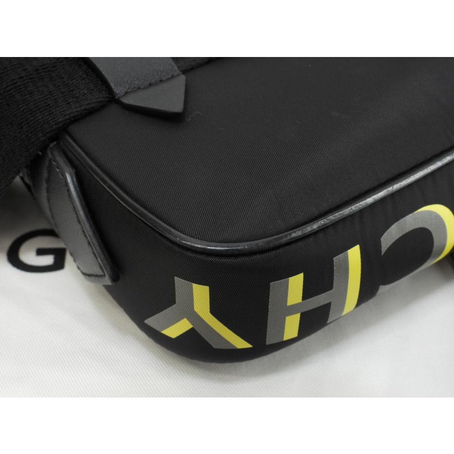 【美品！！】GIVENCHY ジバンシー ジバンシィ ボディバッグ ロゴ レザー GIVENCHY（ジバンシィ） ボディバッグ ナイロン/レザー 黒黄