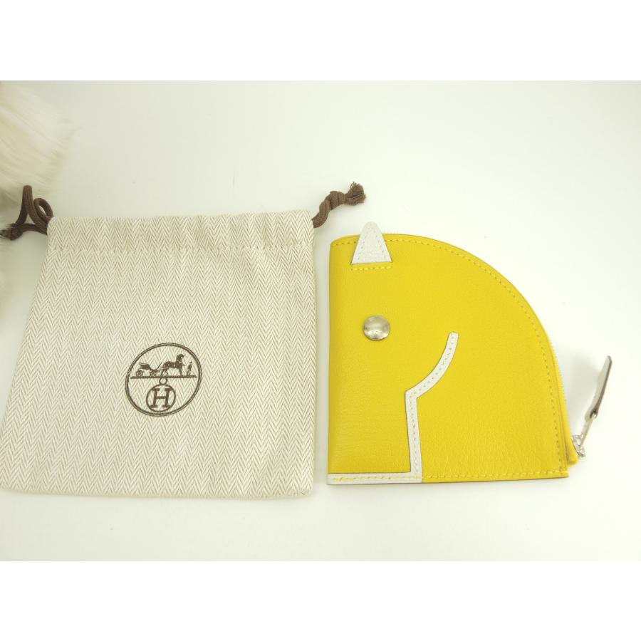HERMES（エルメス） パドックウォレット シェーブル 黄白 コイン