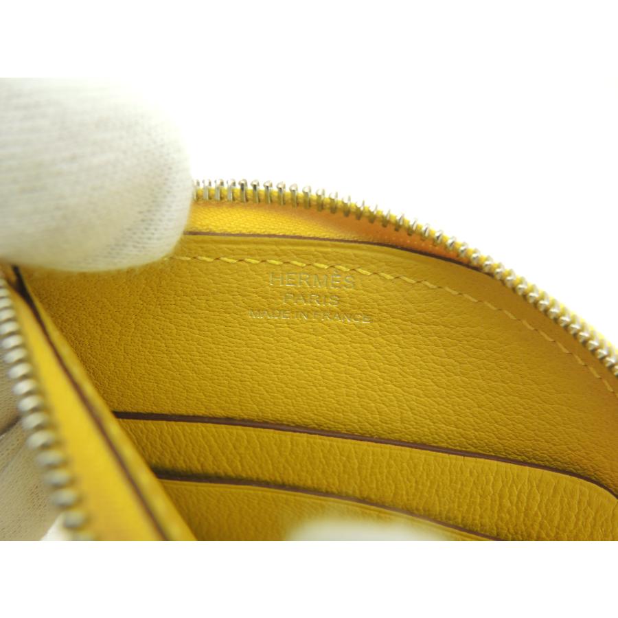 HERMES（エルメス） パドックウォレット シェーブル 黄白 コインケース