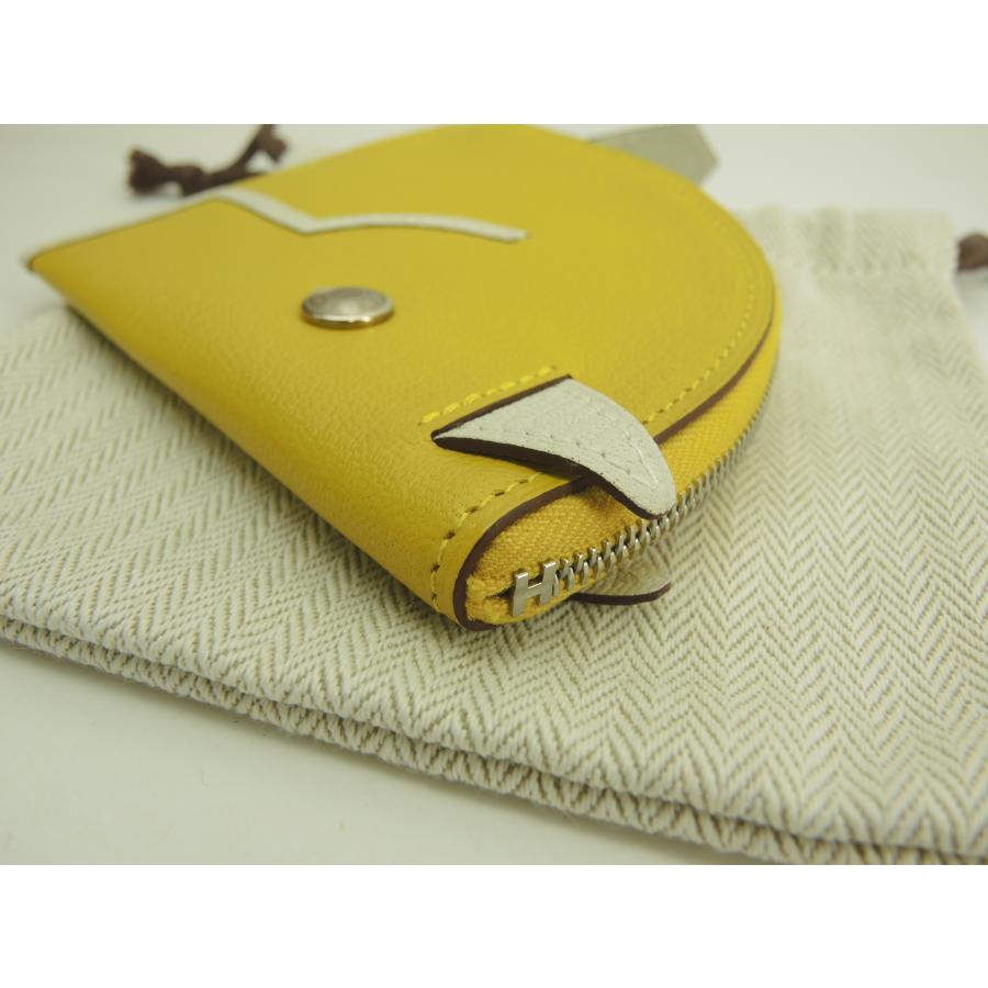 HERMES（エルメス） パドックウォレット シェーブル 黄白 コイン