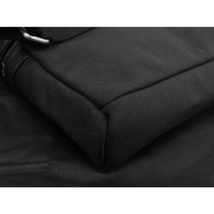 SAINT LAURENT サンローラン ボディバッグ シティ ナイロン/レザー黒