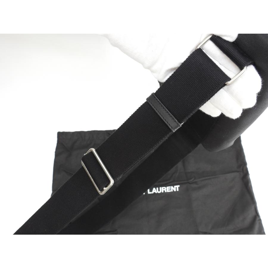 SAINT LAURENT サンローラン ボディバッグ シティ ナイロン/レザー黒