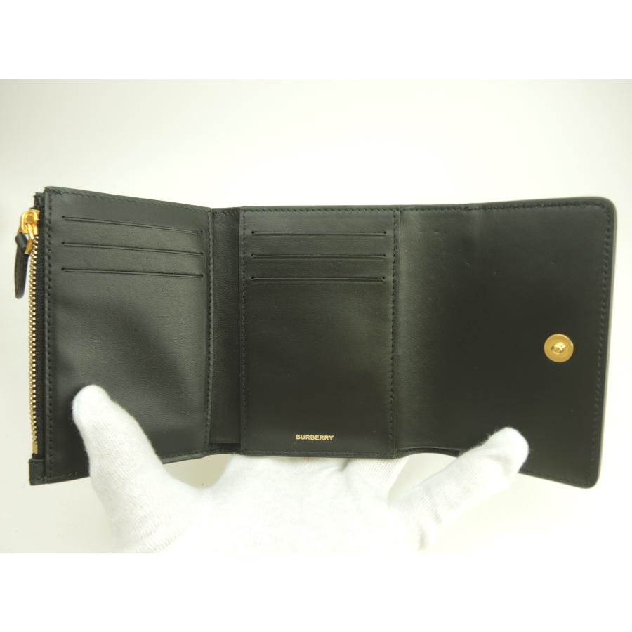 BURBERRY バーバリー コンパクトウォレット チェック PVC/レザー 3折