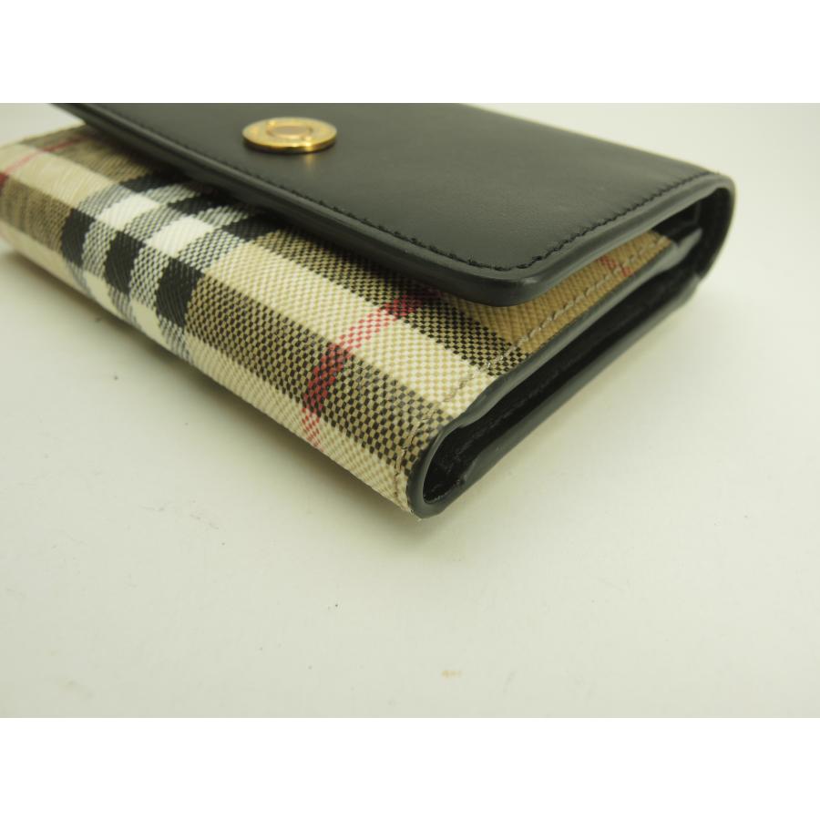 BURBERRY（バーバリー） コンパクトウォレット チェック PVC/レザー 3