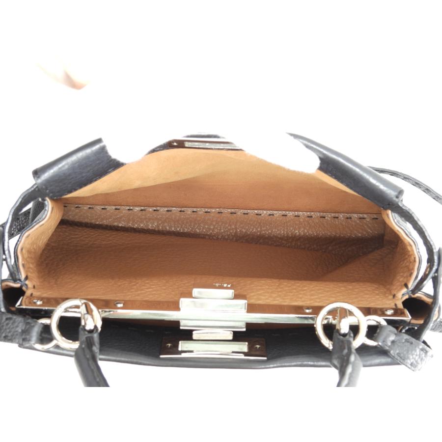 PEEKABOO フェンディ ピーカブー レギュラー セレリアレザー黒