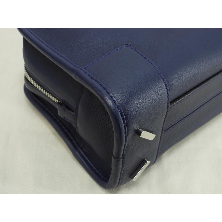 Amazona（LOEWE） ロエベ アマソナ23 レザー紺 シルバー金具