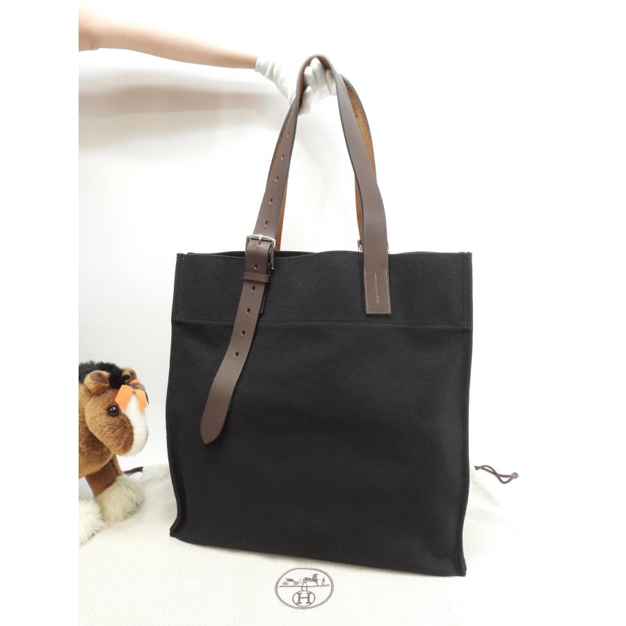 HERMES（エルメス） トートバッグ エトリビエール トアル黒茶革 メンズ