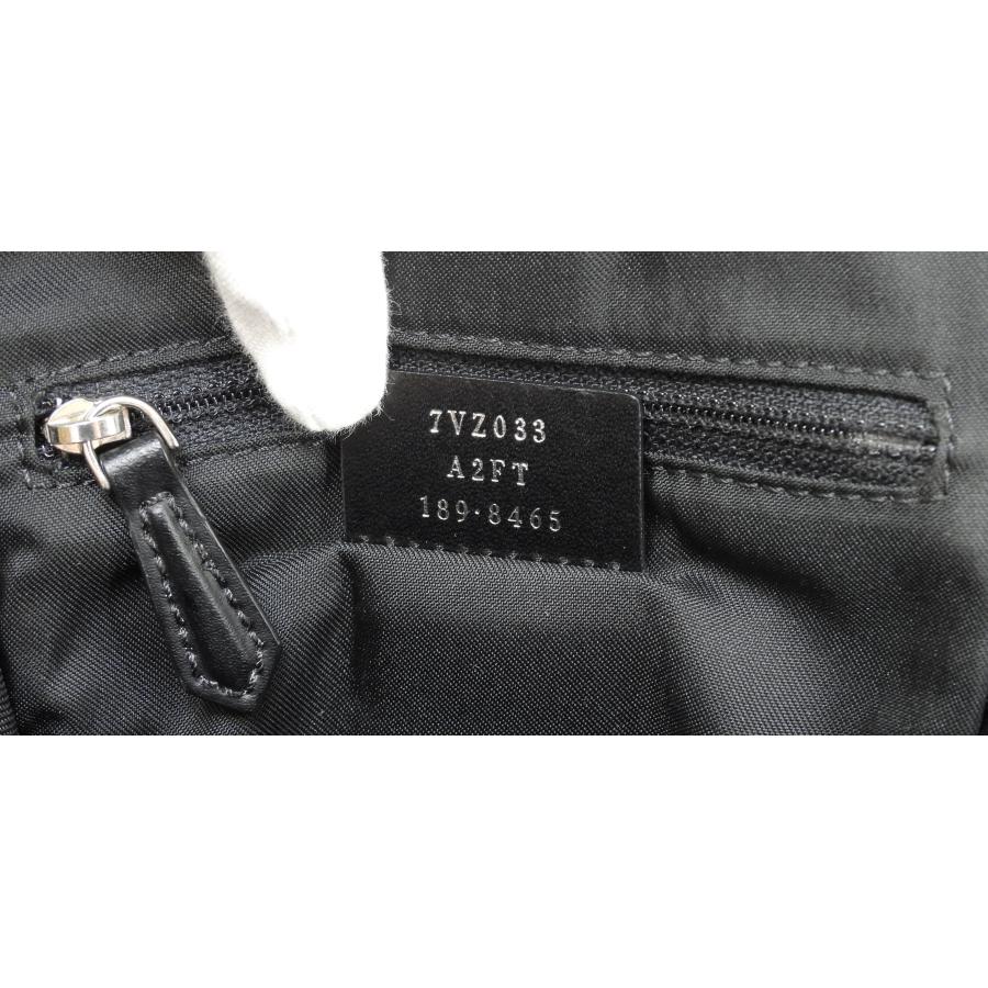 【美品】フェンディ モンスター ボディバッグ ウエストバッグ レザー ブラック FENDI（フェンディ） ボディバッグ モンスター ナイロン革黒 ベルト