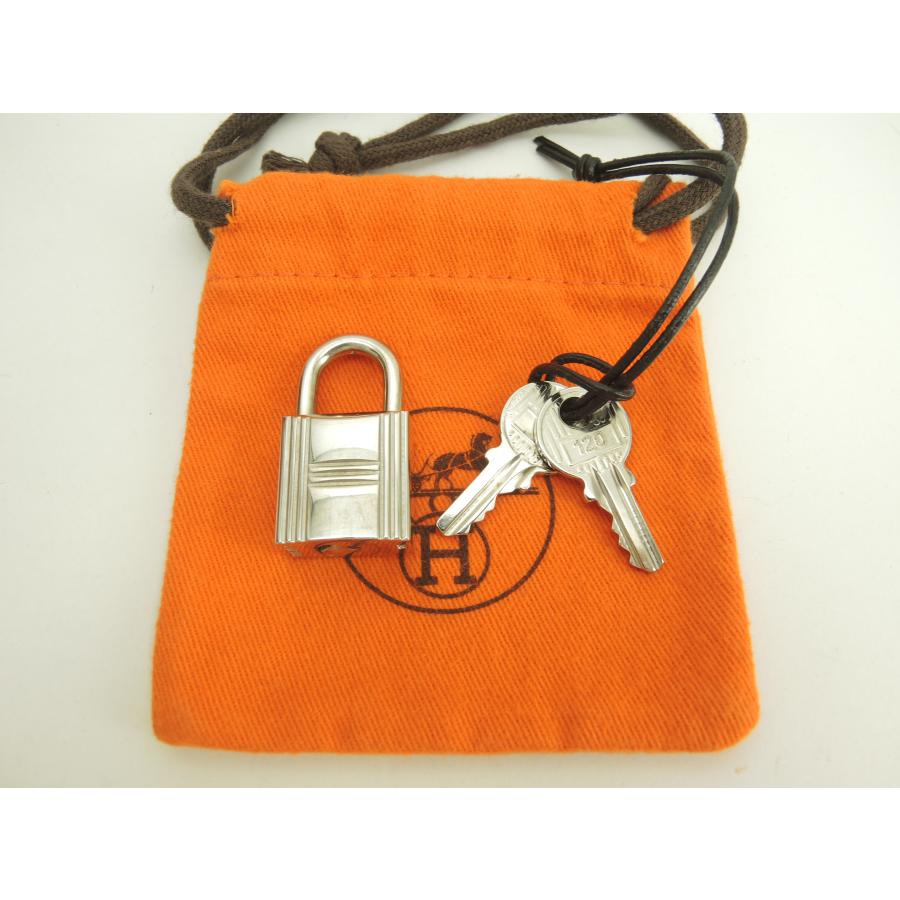 HERMES（エルメス） 南京錠 鍵2個 シャインシルバー パドロック キー