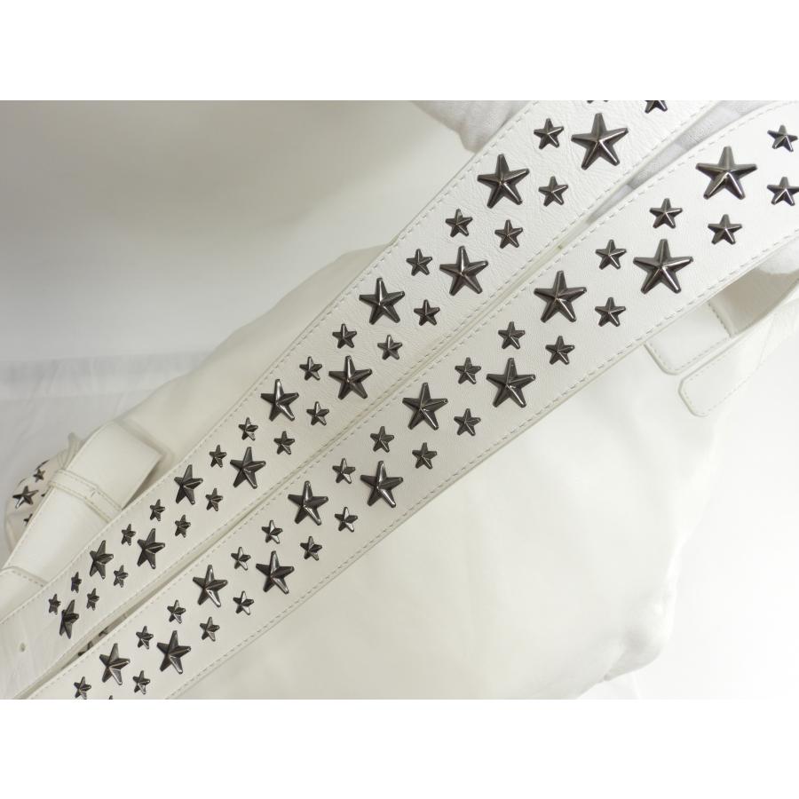 FITZROY ジミーチュウ フィッツロイ 星スタッズ レザー白 バックパック