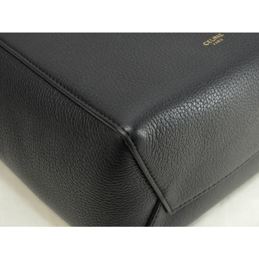 【美品】  CELINE / セリーヌ | サングル バケット スモール レザー ショルダーバッグ | ブラック | レディース CELINE（セリーヌ） バッグ ショルダーバッグ サングル スモール