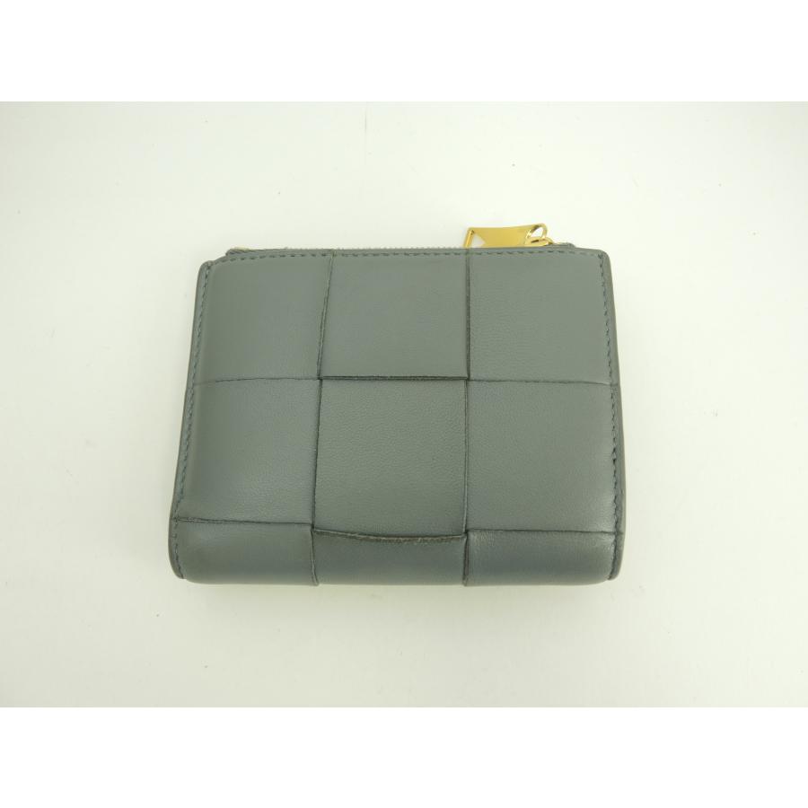BOTTEGA VENETA（ボッテガ・ヴェネタ） 2折財布 カセット レザー灰