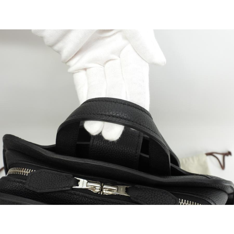 HERMES（エルメス） バックパック シティ トリヨンクレマンス黒 シルバ