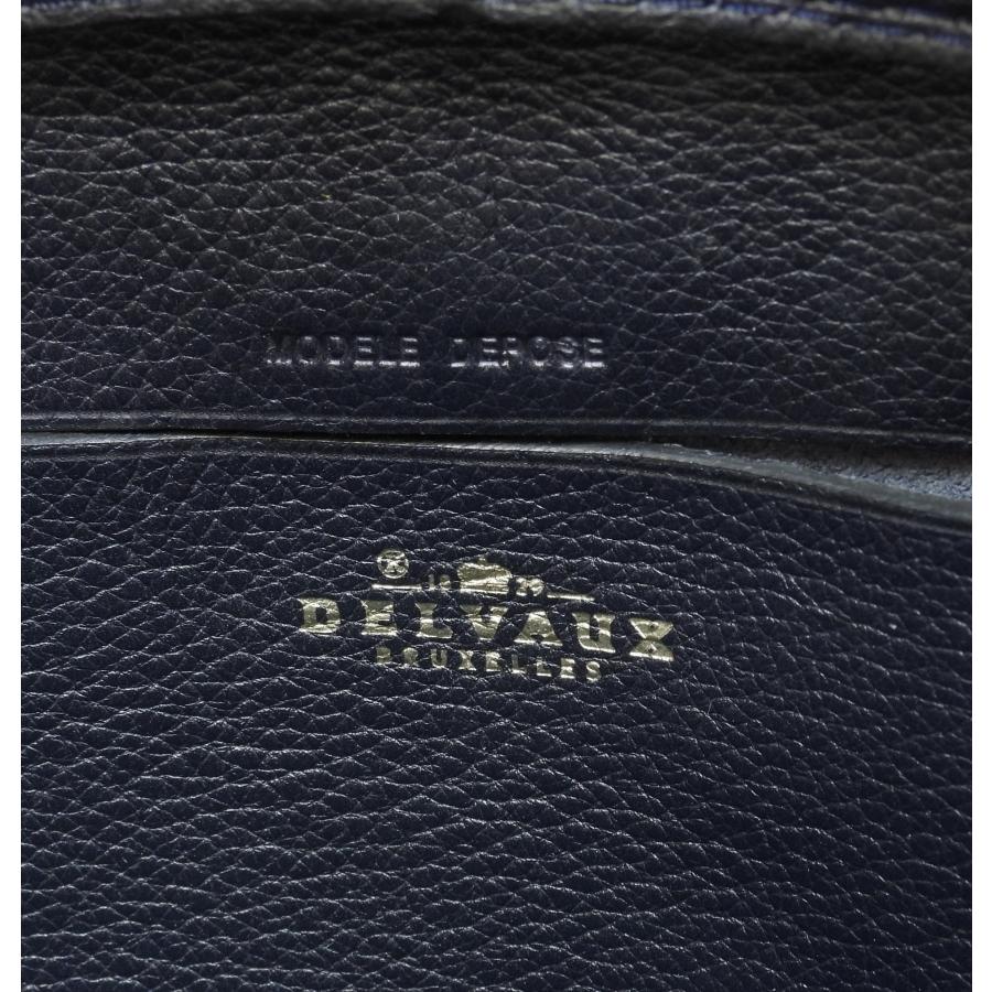 DELVAUX デルボー ミニバックパック 編込レザー 紺 ヴィンテージ