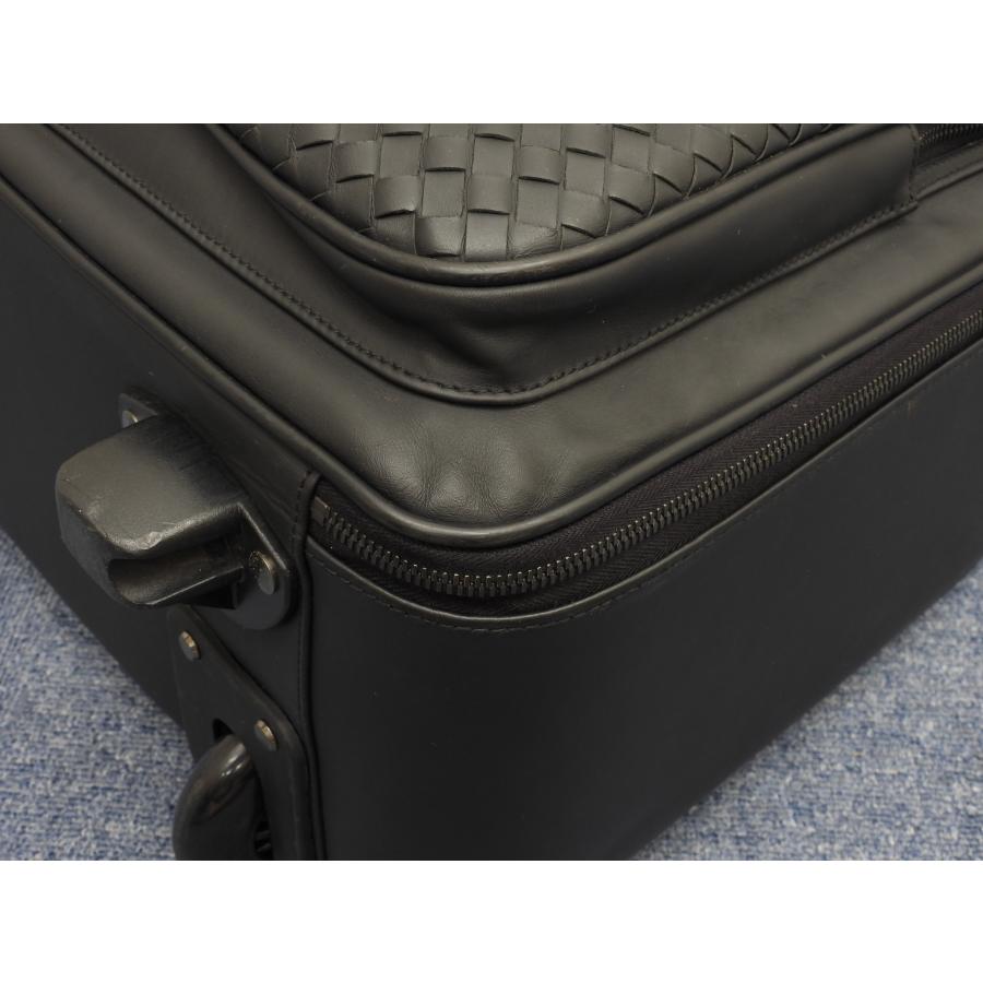 R2089 美品 ボッテガヴェネタ イントレチャート レザー キャリーバッグ