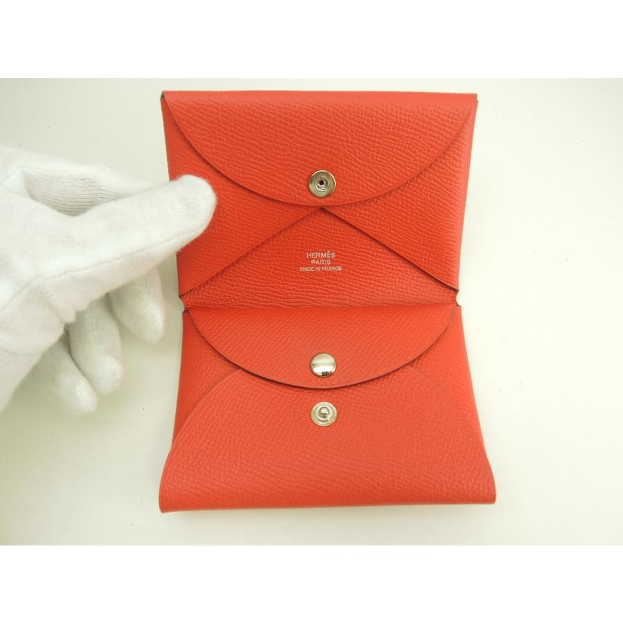 エルメス HERMES 財布 レディース カルヴィデュオ HERMES（エルメス） ミニウォレット ミニ財布 エトゥープ カルヴィ