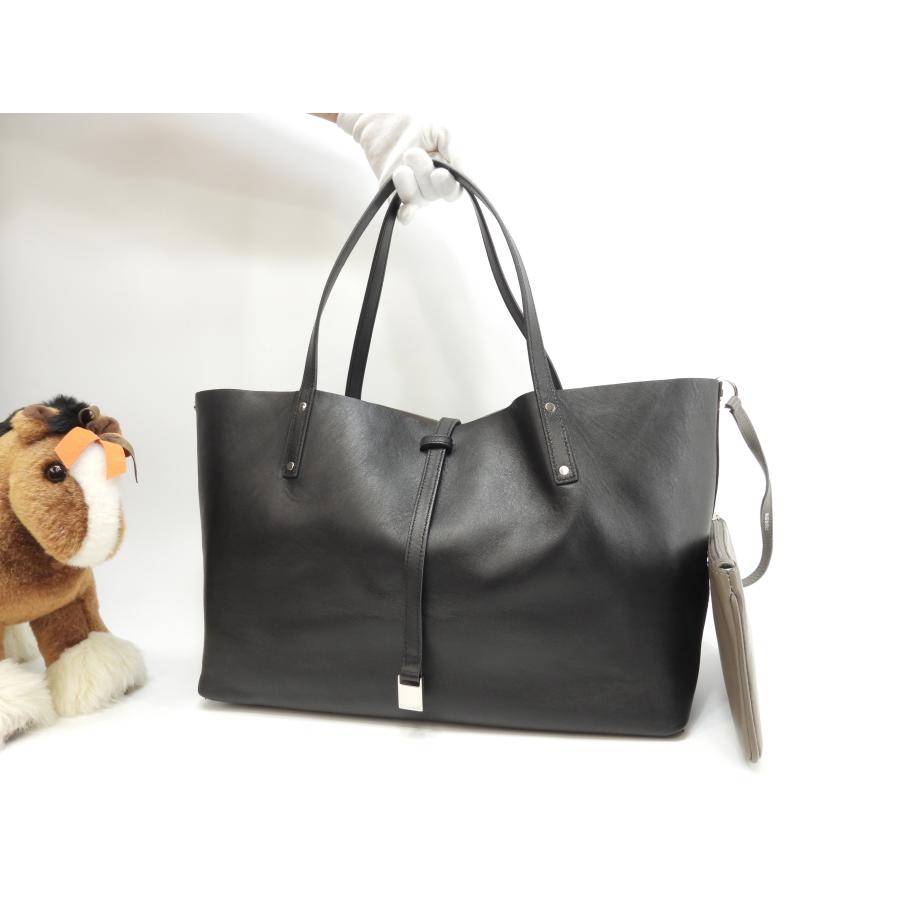 TIFFANY&Co.（ティファニー） トートバッグ リバーシブル レザー黒灰