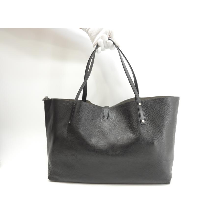 TIFFANY&Co.（ティファニー） トートバッグ リバーシブル レザー黒灰
