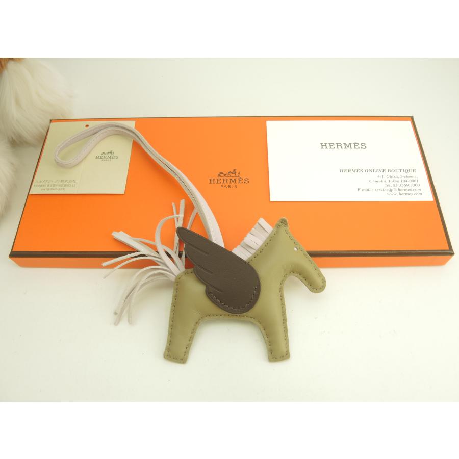 HERMES（エルメス） ロデオPMペガサス アニューミロ 灰茶ピンク バッグ
