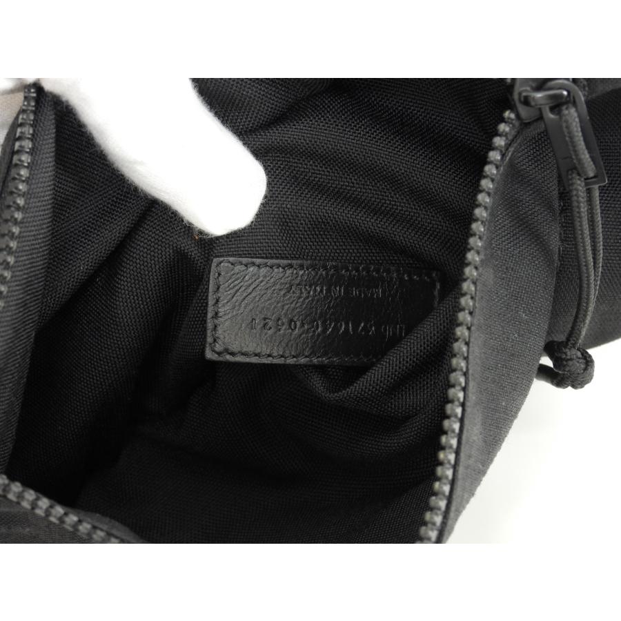 SAINT LAURENT ボディバッグ ブラック SAINT LAURENT サンローラン ボディバッグ ナイロンメッシュ 黒