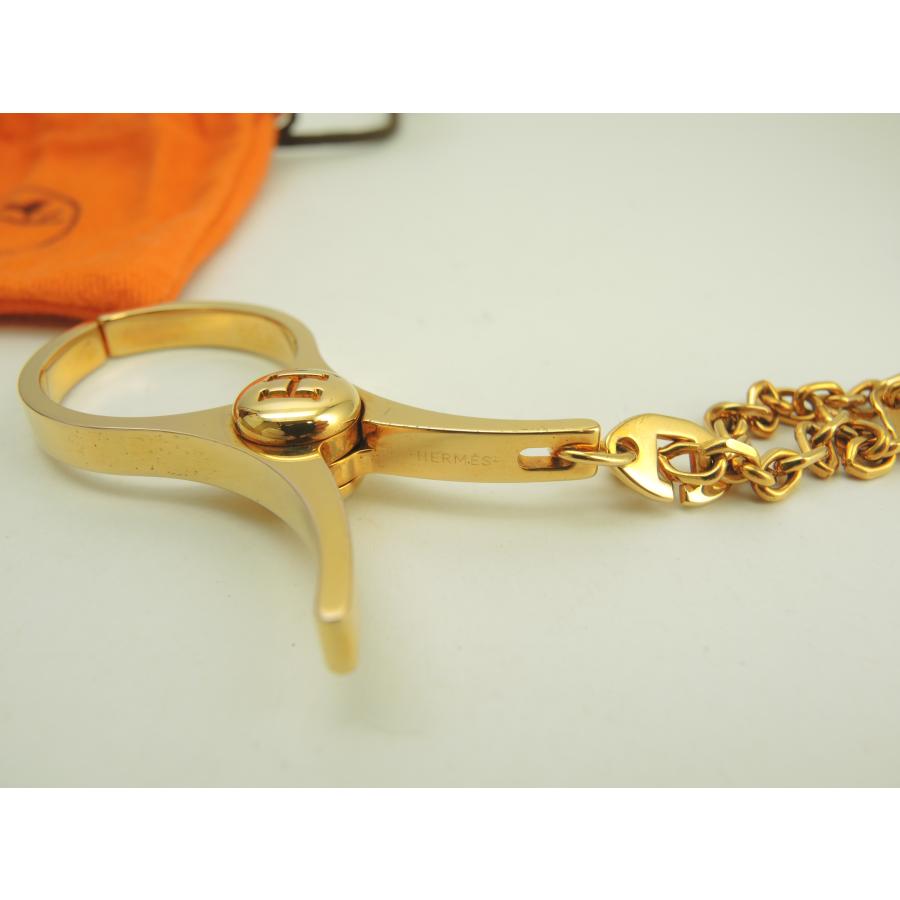 HERMES エルメス バッグチャーム フィルー ゴールド キーリング