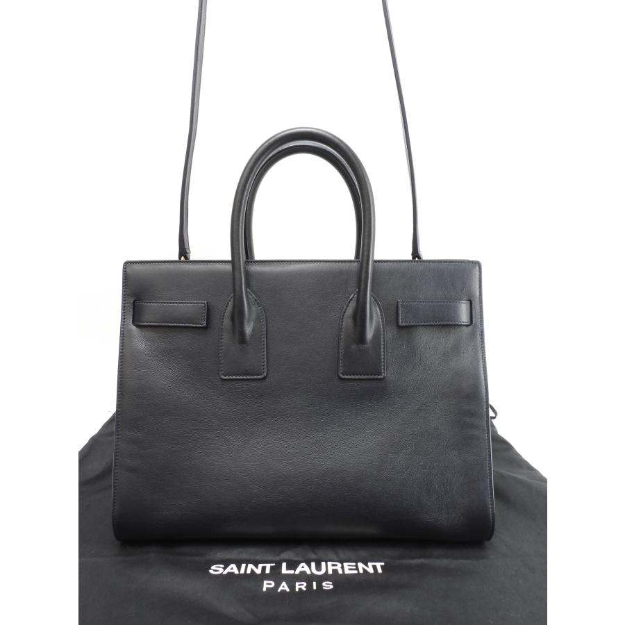 SAC DE JOUR サンローラン サックドジュール YSL レザー濃紺 トート 