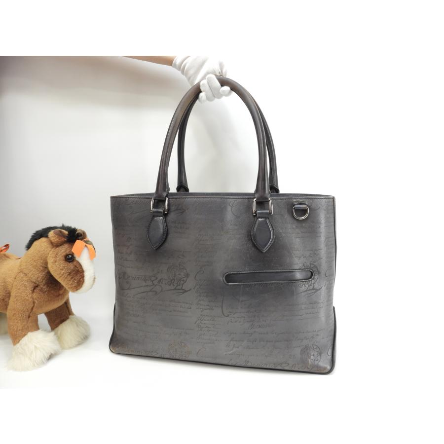 Berluti（ベルルッティ） トゥジュール カリグラフィ レザー濃灰