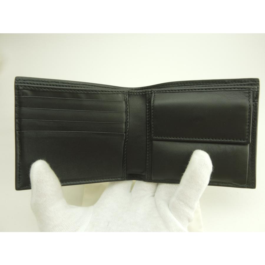 Ophidia グッチ 2折財布 ウルフ GG黒 メンズ コンパクトウォレット 美