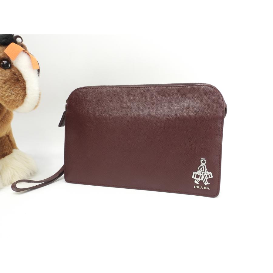 SAFFIANO（PRADA） プラダ クラッチウォレットバッグ ポーター