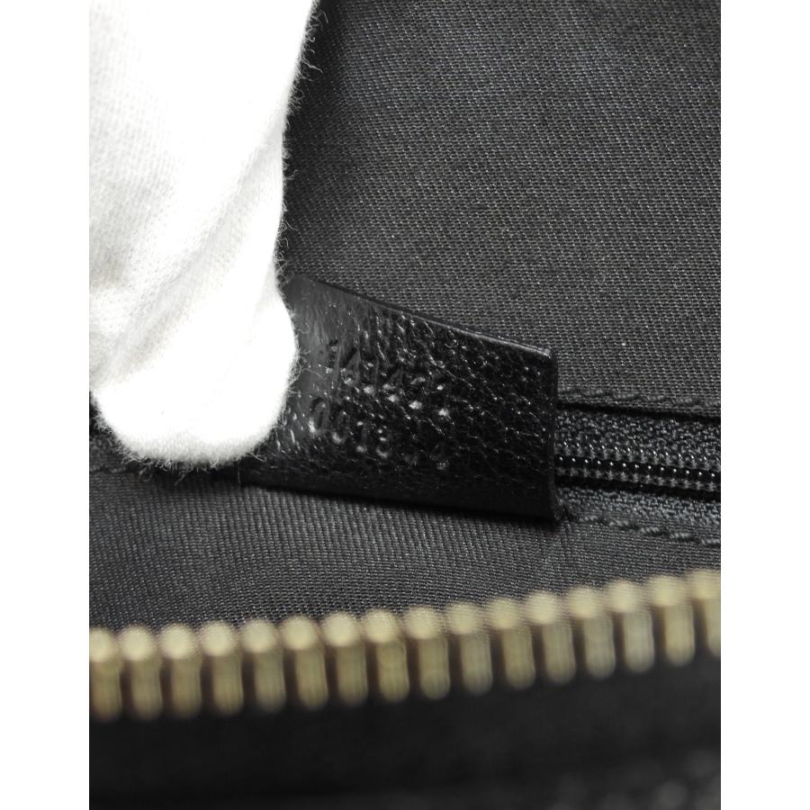 極美品　GUCCI GGキャンバス　ミニハンドバッグ GGキャンバス グッチ トートバッグ小 GG デニム革黒 ミニハンドバッグ