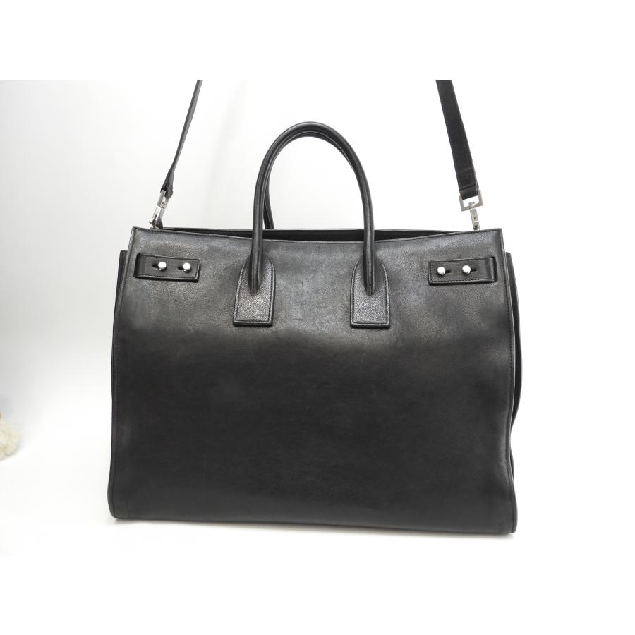 SAC DE JOUR サンローラン サックドジュールスープル YSL レザー黒