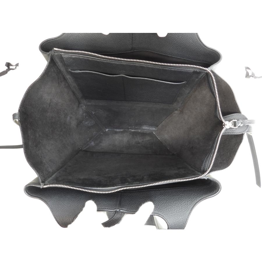 CELINE（セリーヌ） トリフォルド スモール レザー黒 トートバッグ