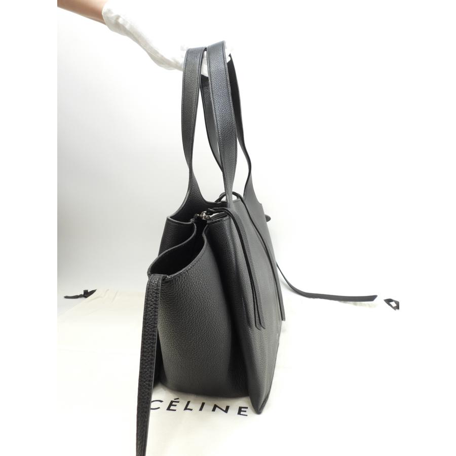 ✨セリーヌ トリフォルド スモールトートバッグ レザー✨ ✨セリーヌ トリフォルド スモールトートバッグ レザー