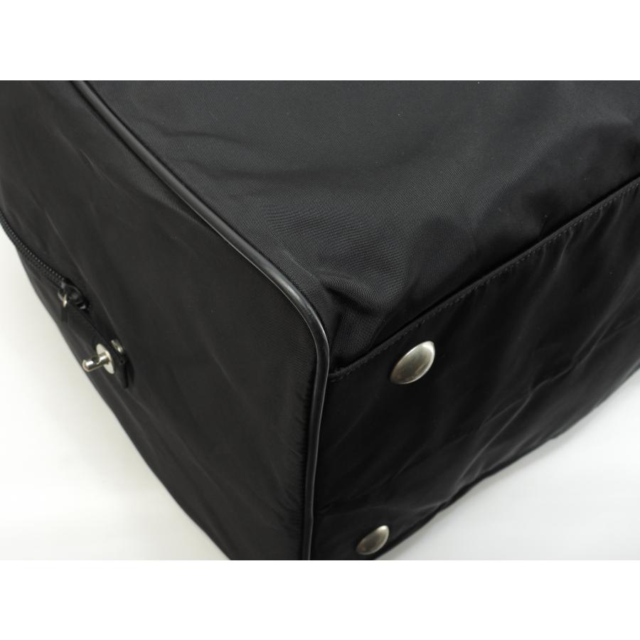 【美品】PRADA プラダ　ボストンバック　旅行用　ブラック　ナイロン　三角ロゴ 美品】PRADA プラダ ナイロンボストンバッグ三角ロゴ 2WAY 黒 - メルカリ