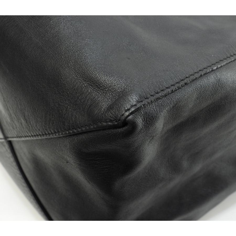 CABAS（CELINE） セリーヌ カバホリゾンタル スムースレザー 黒 トート