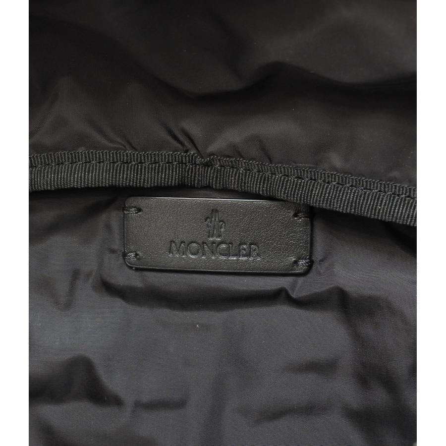 MONCLER（モンクレール） ボディバッグ 総ロゴ柄 ナイロン黒 ウエスト