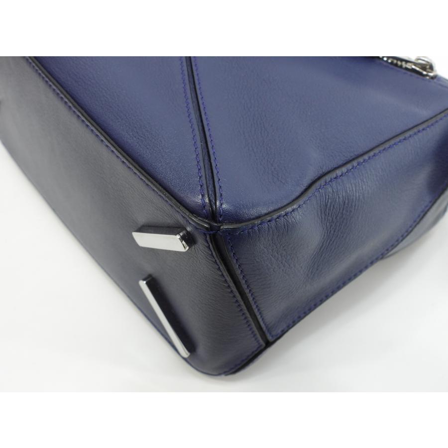Puzzle（LOEWE） ロエベ パズルバッグ スモール レザー紺 ショルダー