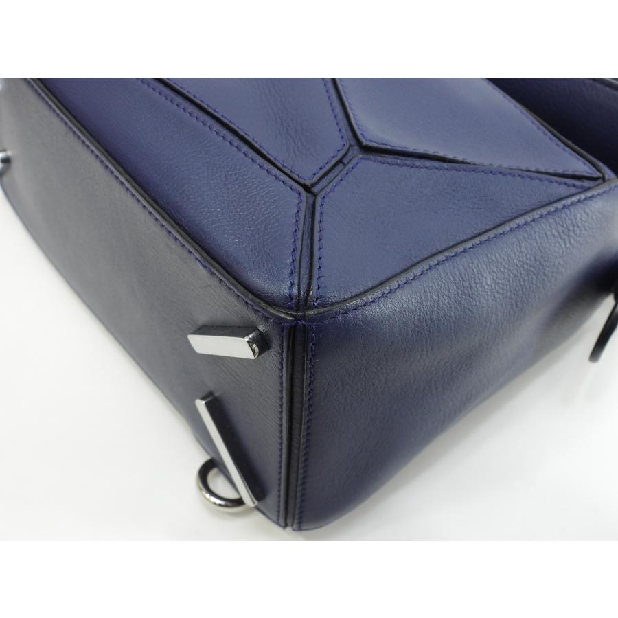 Puzzle（LOEWE） ロエベ パズルバッグ スモール レザー紺 ショルダー