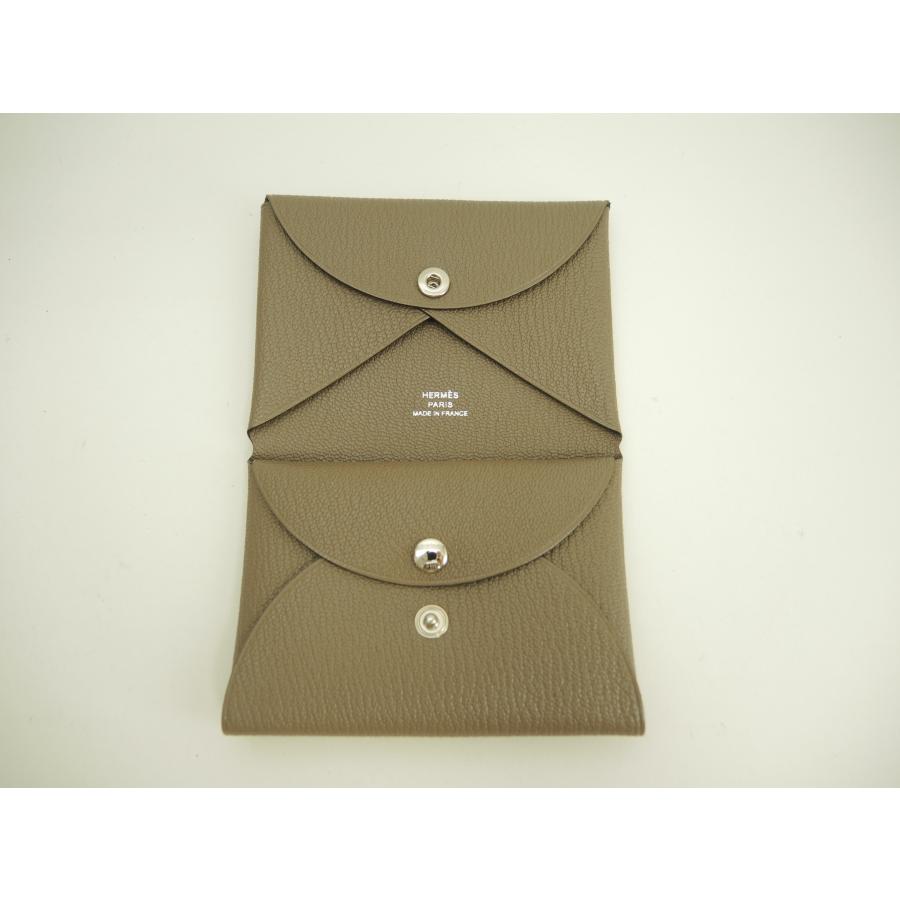 【新品未使用】エルメス　ガルヴィデュオ　コンパクト　エトゥープ　入手困難品 HERMES（エルメス） 【新品未使用】エルメス カルヴィデュオ エプソン