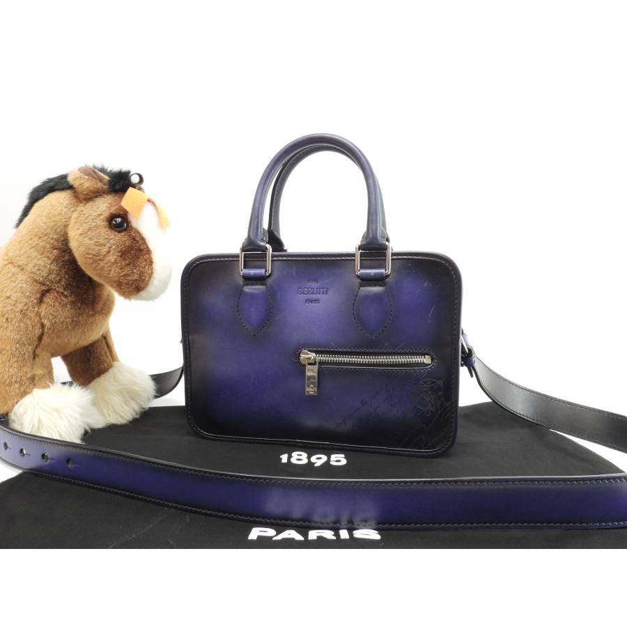 Berluti（ベルルッティ） アンジュール ガリバー レザー青黒