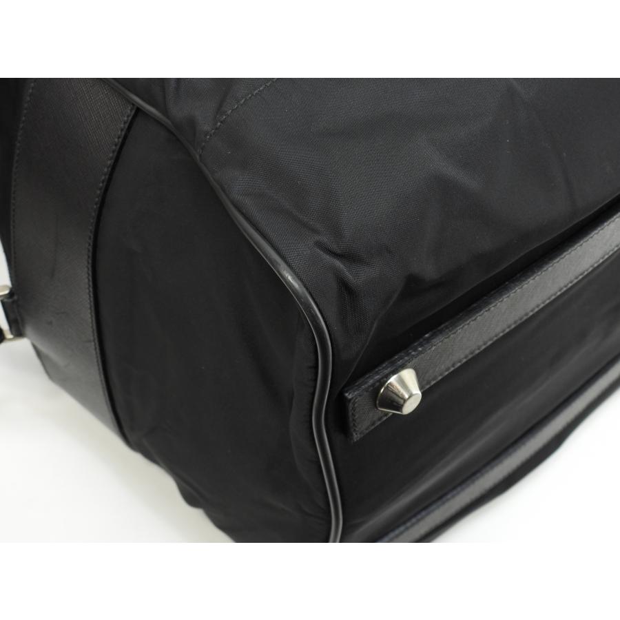 【極美品‼️】プラダ　ボストンバッグ 極美品】プラダ 2way ボストンバッグ ナイロン サフィアーノ 三角ロゴ