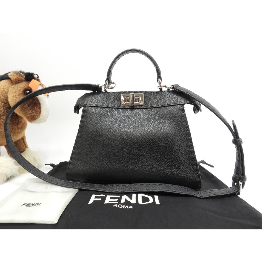 PEEKABOO フェンディ ピーカブーミニ ISeeU セレリアレザー黒