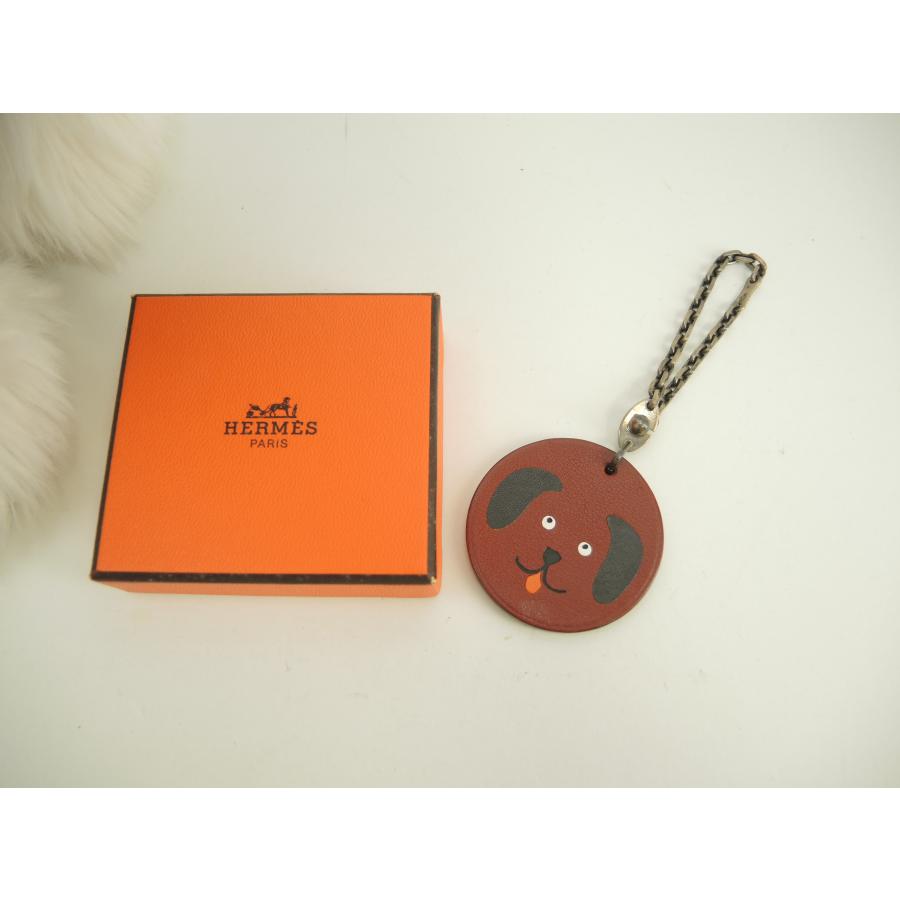 HERMES（エルメス） キーリング バッグチャーム 犬 SV925 ドッグ イヌ