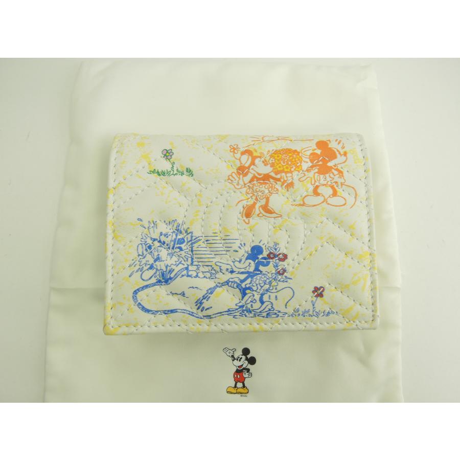 GUCCI（グッチ） 2折財布 ミッキーマウス レザー白 ディズニーコラボ