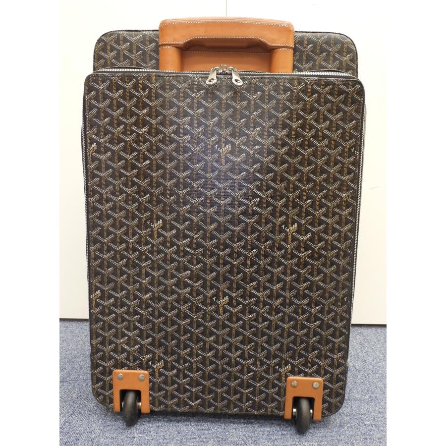 GOYARD（ゴヤール） トロレ ヘリンボーン 黒茶 トロリーバッグ 旅行用 